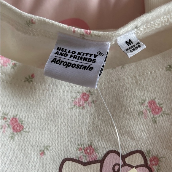 Hello Kitty Cream and Pink Floral Shirt - Picture 5 of 6